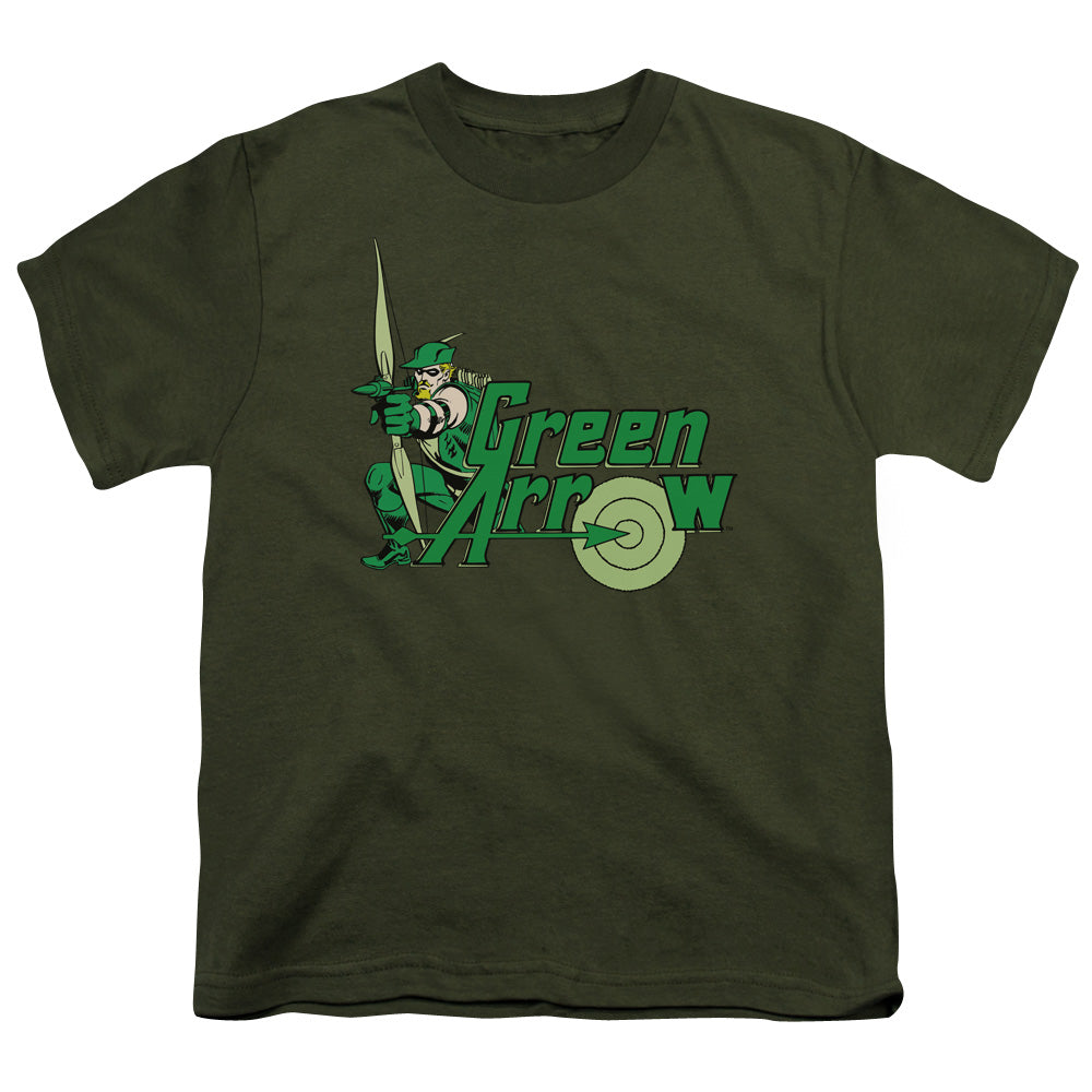 Dc Green Arrow - Green Arrow - Short Sleeve Youth 18/1 - Military Green T-shirt