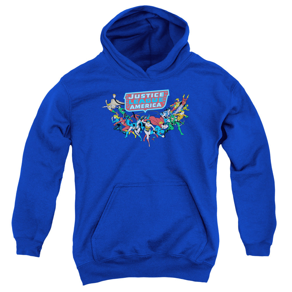 Dc - Here They Come - Youth Pull-over Hoodie - Royal