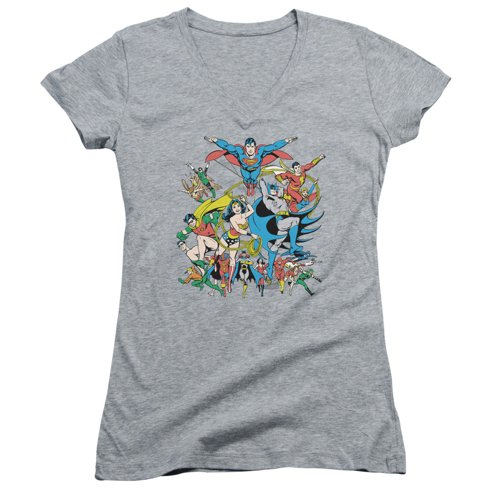 Dc Green Arrow - Green Arrow-junior V-neck - Athletic Heather