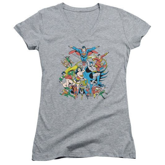 Dc Green Arrow - Green Arrow-junior V-neck - Athletic Heather