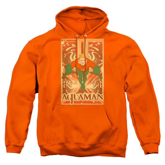Dc Aquaman - Adult Pull-over Hoodie - Orange