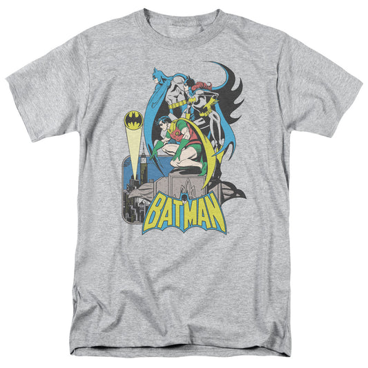 Dc Batman - Heroic Trio - Short Sleeve Adult 18/1 - Athletic Heather T-shirt