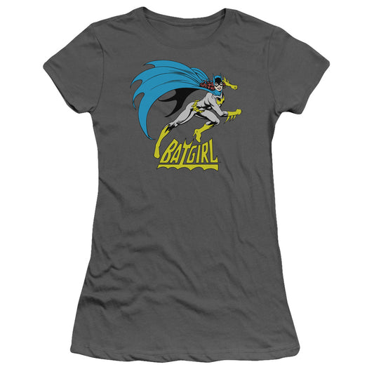 Dc Batgirl - Batgirl Is Hot - Short Sleeve Junior Sheer - Charcoal T-shirt