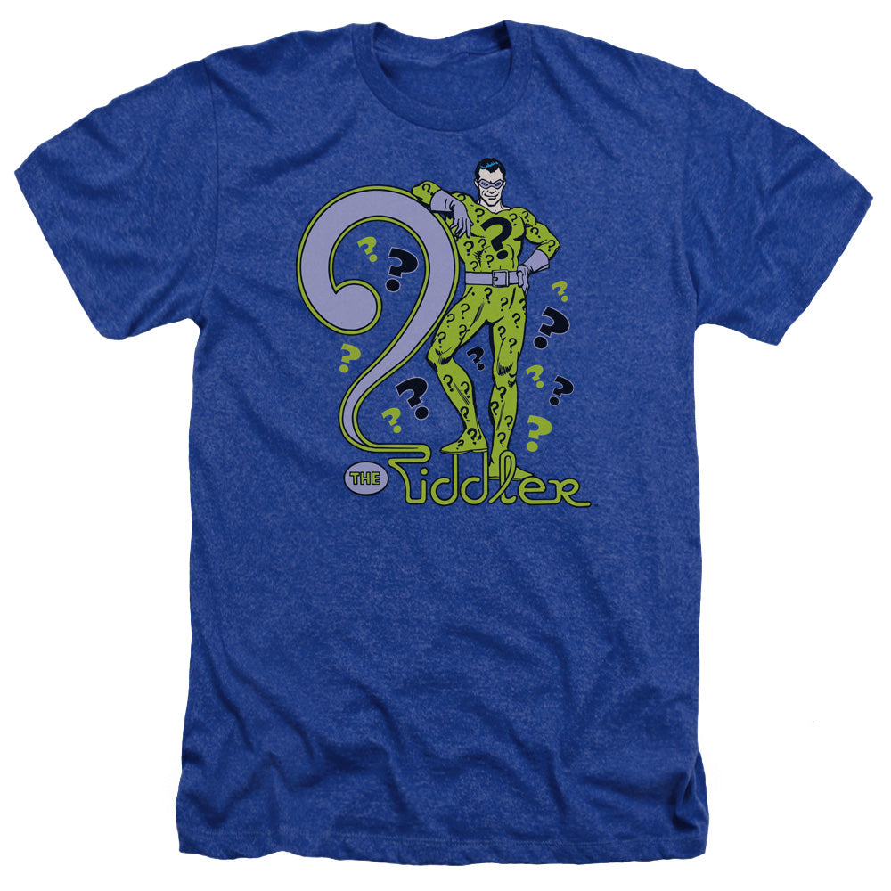 Dc - The Riddler - Adult Heather - Royal Blue