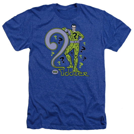Dc - The Riddler - Adult Heather - Royal Blue