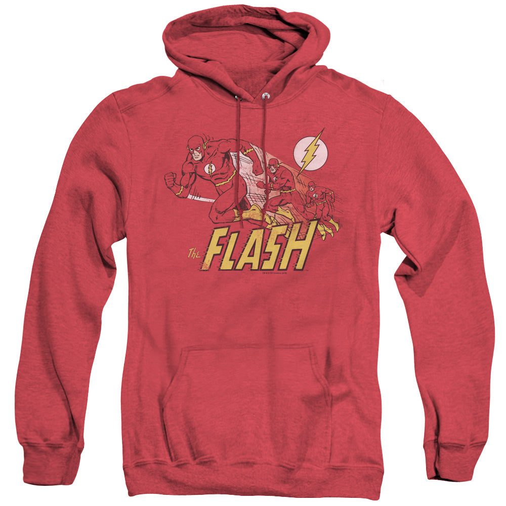 Dc Flash - Crimson Comet - Adult Heather Hoodie - Red