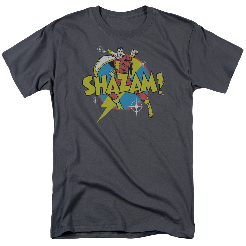 Dc Shazam - Power Bolt - Short Sleeve Adult 18/1 - Charcoal T-shirt