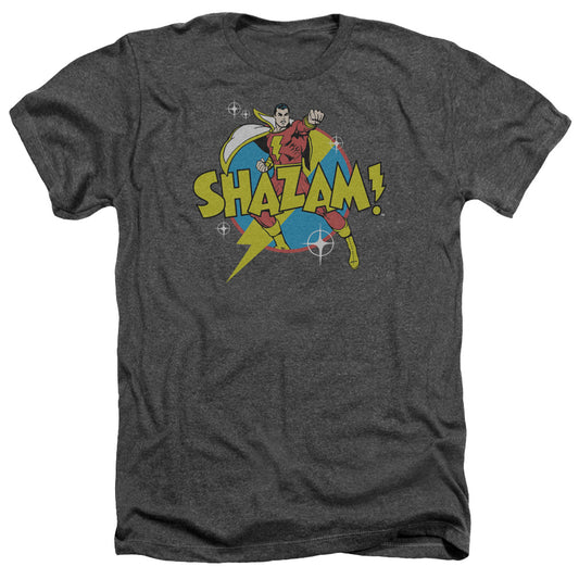 Dc Shazam - Power Bolt - Adult Heather - Charcoal