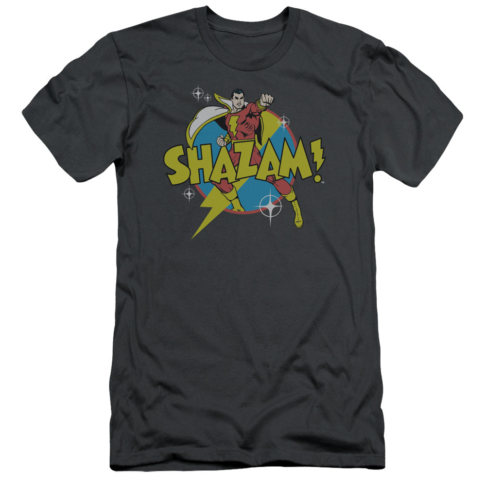 Dc Shazam - Power Bolt - Short Sleeve Adult 30/1 - Charcoal T-shirt