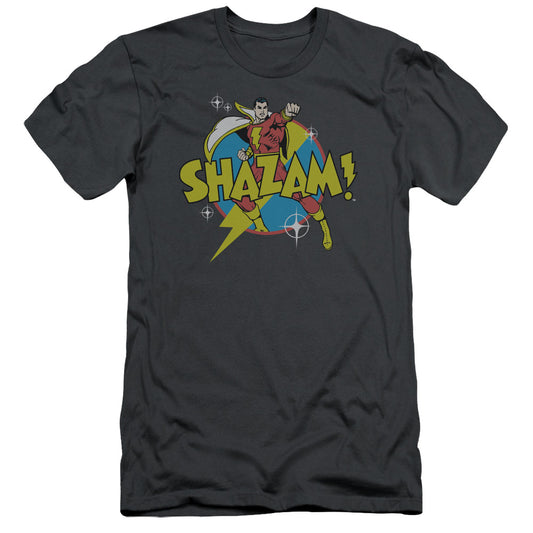 Dc Shazam - Power Bolt - Short Sleeve Adult 30/1 - Charcoal T-shirt