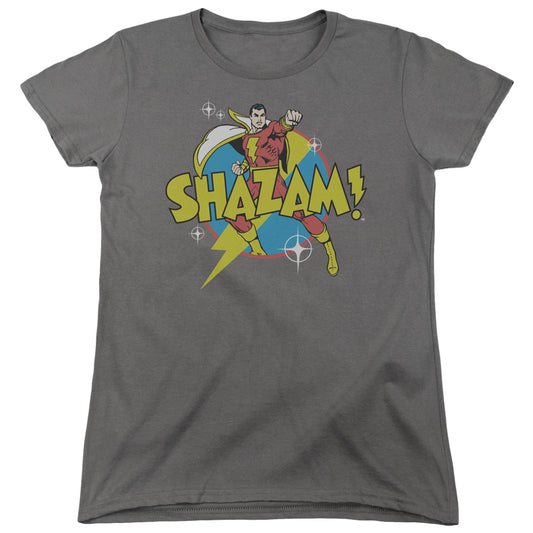 Dc Shazam - Power Bolt - Short Sleeve Women"s Tee - Charcoal T-shirt