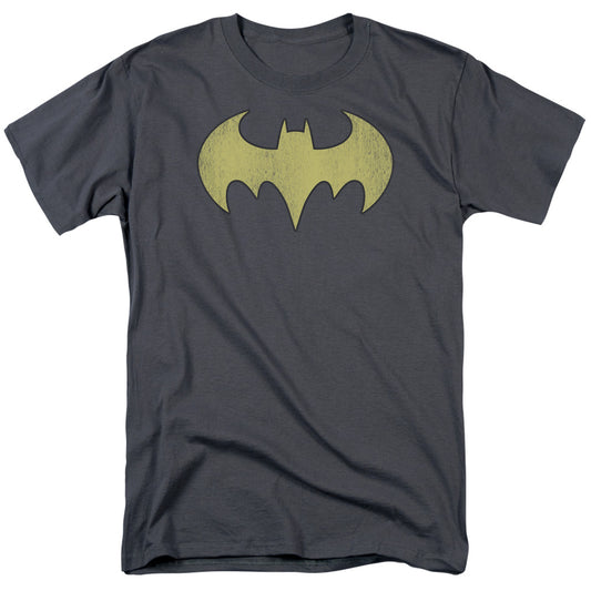 Dc - Batgirl Logo Distressed - Short Sleeve Adult 18/1 - Charcoal T-shirt