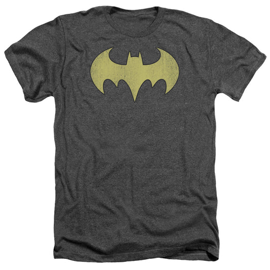 Dc - Batgirl Logo Distressed - Adult Heather - Charcoal