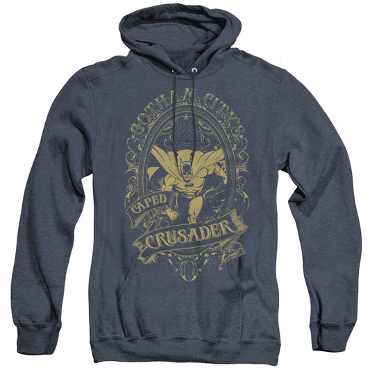 Dc - Gotham Crusader - Adult Heather Hoodie - Navy
