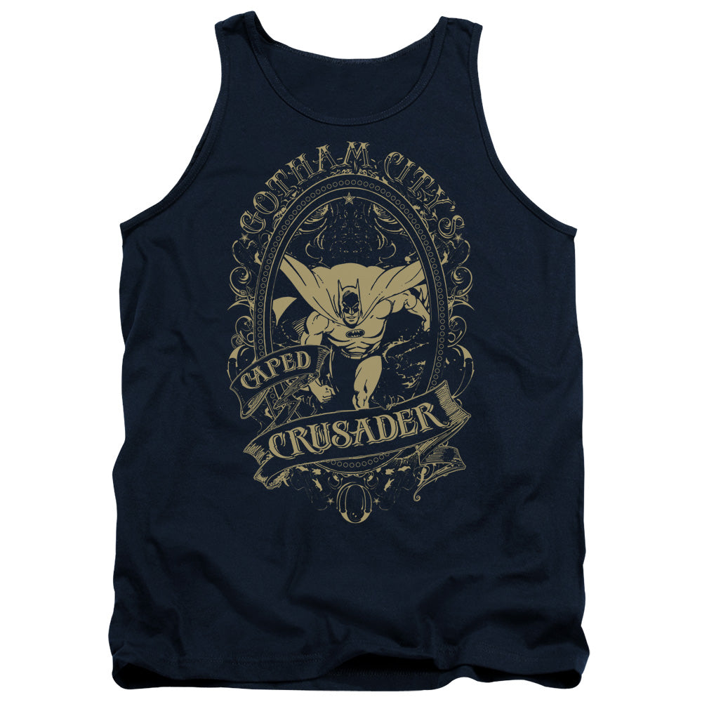 Dc - Gotham Crusader - Adult Tank - Navy