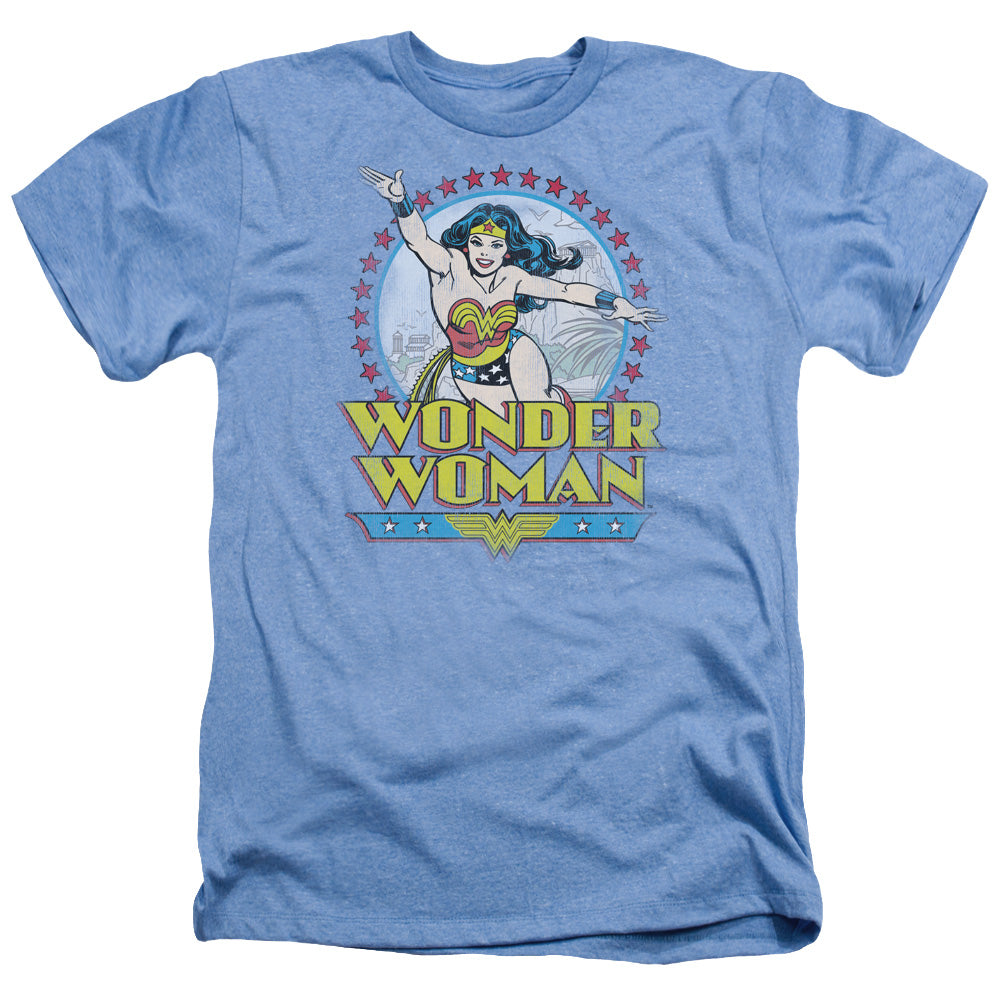 Dc Wonder Woman - Star Of Paradise Island - Adult Heather - Light Blue