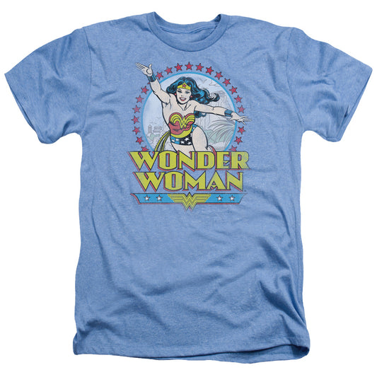 Dc Wonder Woman - Star Of Paradise Island - Adult Heather - Light Blue