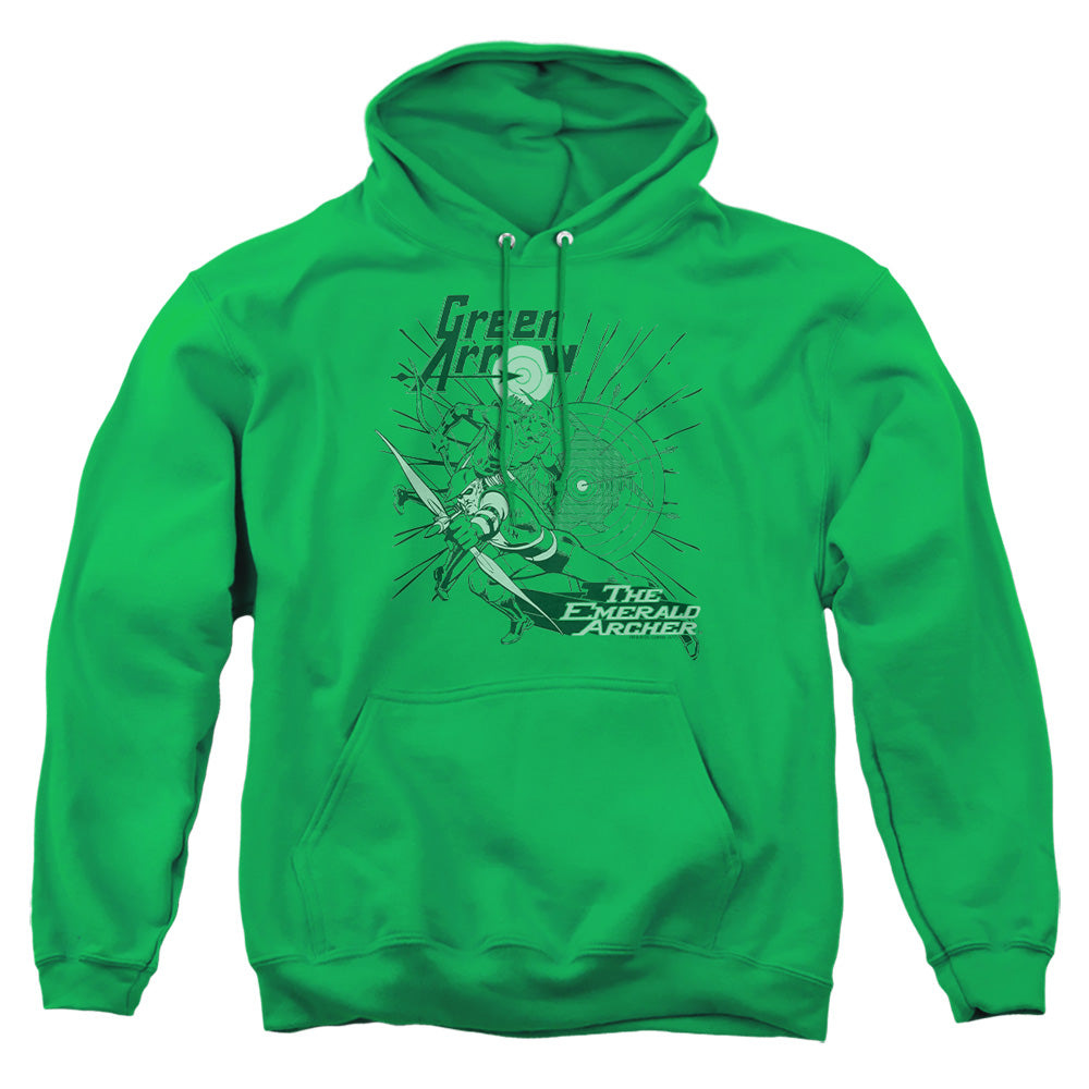 Dc Green Arrow - The Emerald Archer - Adult Pull-over Hoodie - Kelly Green