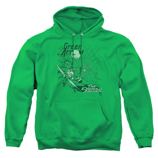 Dc Green Arrow - The Emerald Archer - Adult Pull-over Hoodie - Kelly Green