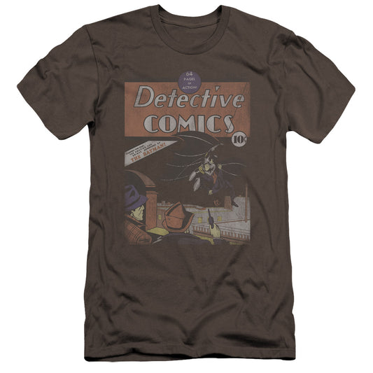 Dc - Detective #27 Distressed-premuim Canvas Adult Slim Fit 30/1 - Charcoal