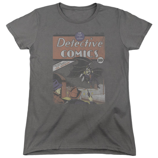 Dc - Detective #27 Distressed - Short Sleeve Womens Tee - Charcoal T-shirt