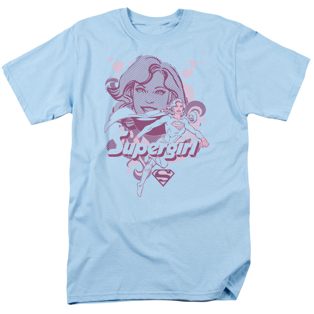 Dc - Supergirl - Short Sleeve Adult 18/1 - Light Blue T-shirt