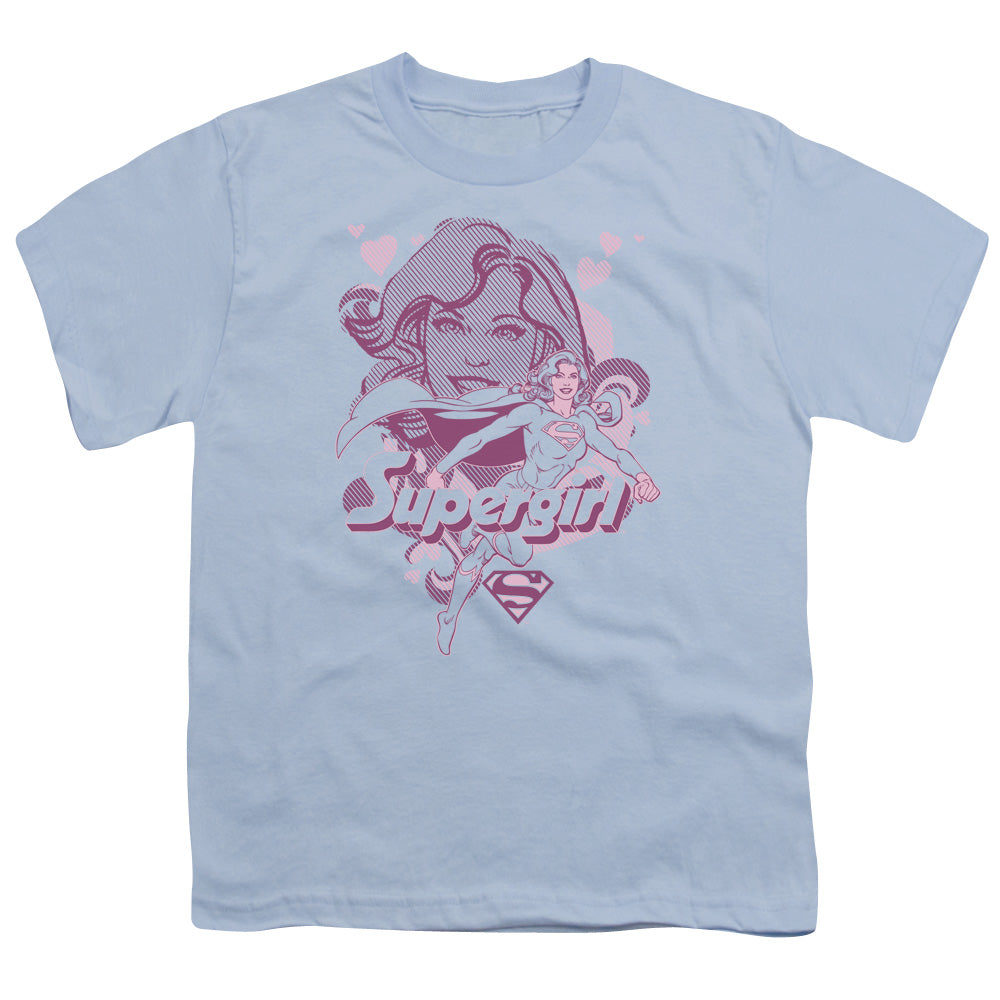 Dc - Supergirl - Short Sleeve Youth 18/1 - Light Blue T-shirt