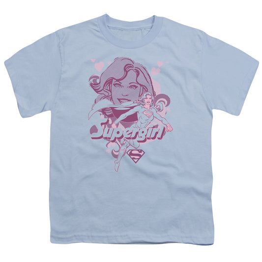 Dc - Supergirl - Short Sleeve Youth 18/1 - Light Blue T-shirt