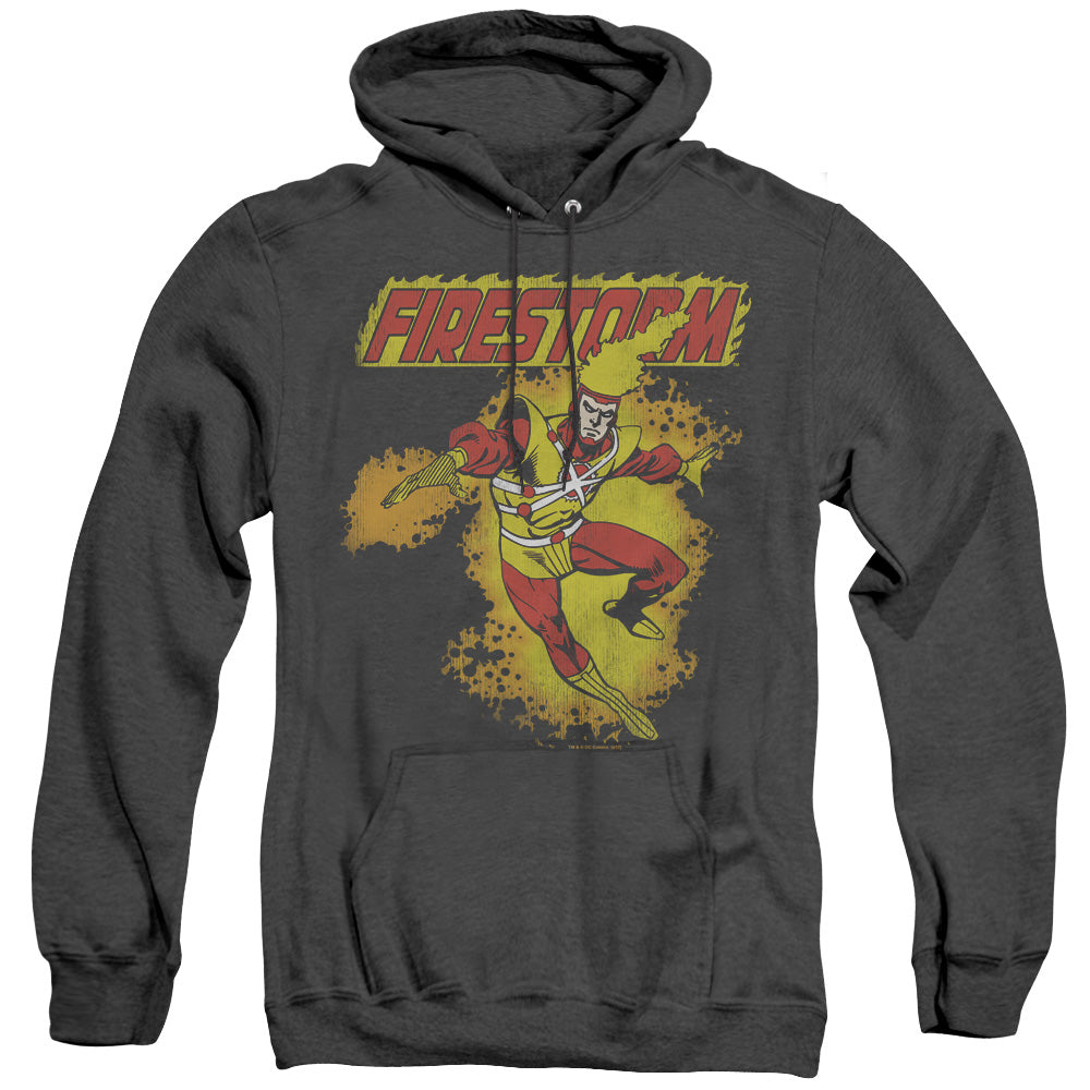 Dc - Firestorm - Adult Heather Hoodie - Black