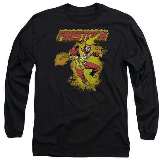 Dc - Firestorm - Long Sleeve Adult 18/1 - Black T-shirt