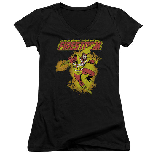 Dc - Firestorm - Junior V-neck - Black