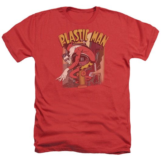 Dc - Plastic Man Street - Adult Heather - Red
