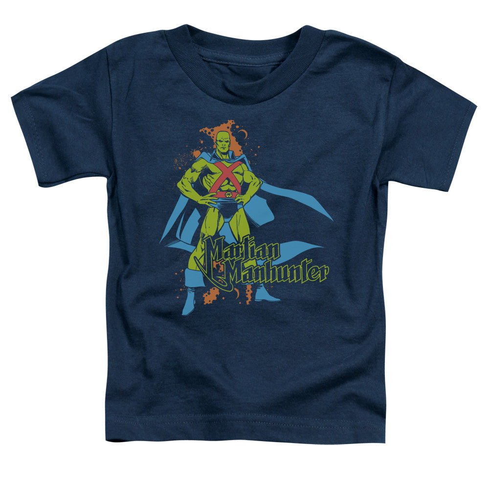 Dc - Martian Manhunter - Short Sleeve Toddler Tee - Navy T-shirt
