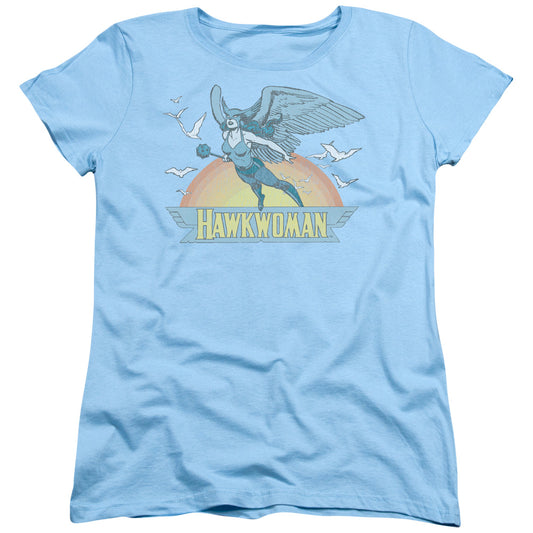 Dc - Hawkwoman - Short Sleeve Women"s Tee - Light Blue T-shirt