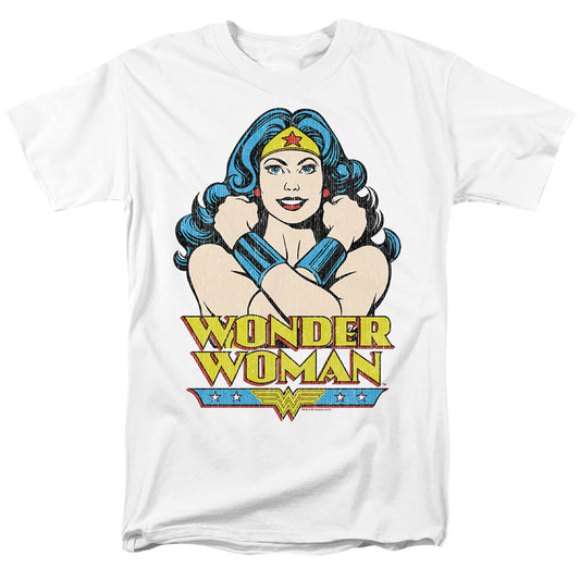 Dc Wonder Woman - Wonder At Large - Short Sleeve Adult 18/1 - Banana T-shirt