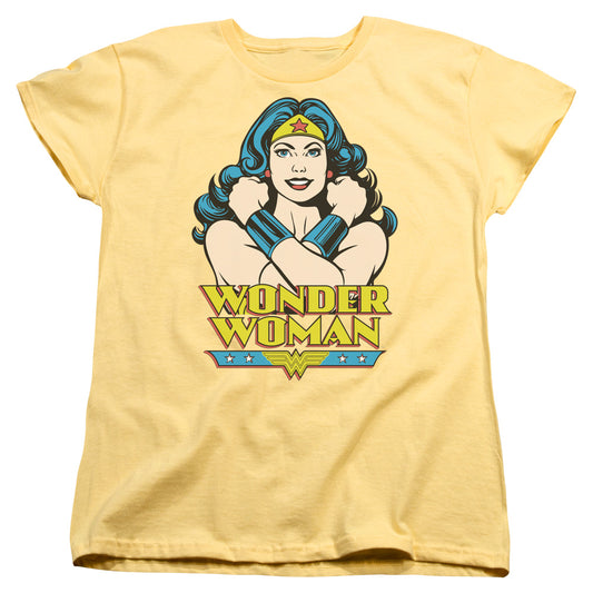 Dc Wonder Woman - Wonder At Large - Short Sleeve Women"s Tee - Banana T-shirt