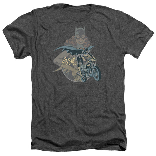 Dc - Batgirl Biker - Adult Heather - Charcoal