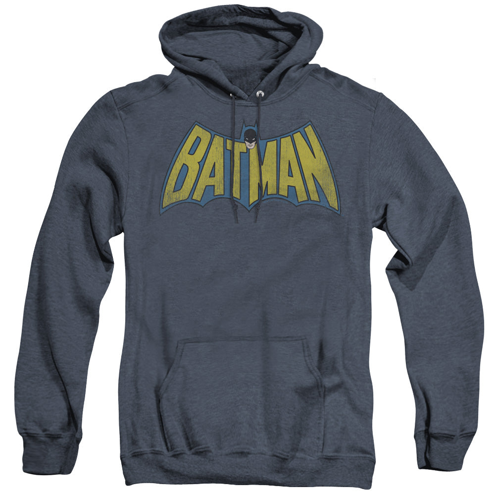 Dc - Classic Batman Logo - Adult Heather Hoodie - Navy