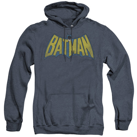 Dc - Classic Batman Logo - Adult Heather Hoodie - Navy