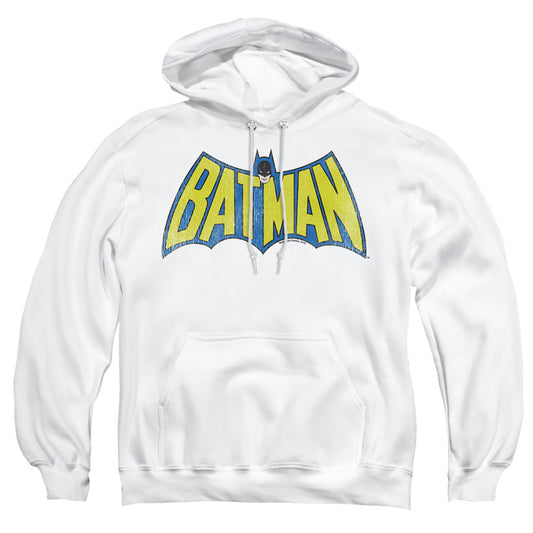 Dc - Classic Batman Logo - Adult Pull-over Hoodie - White