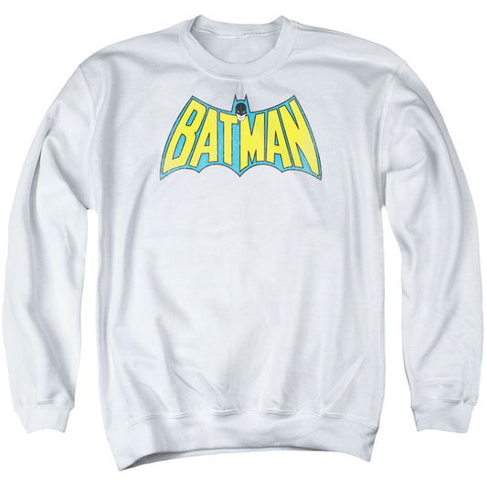 Dc - Classic Batman Logo - Adult Crewneck Sweatshirt - White