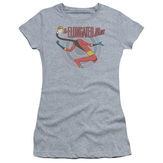 Dc - Elongated Man - Short Sleeve Junior Sheer - Athletic Heather T-shirt