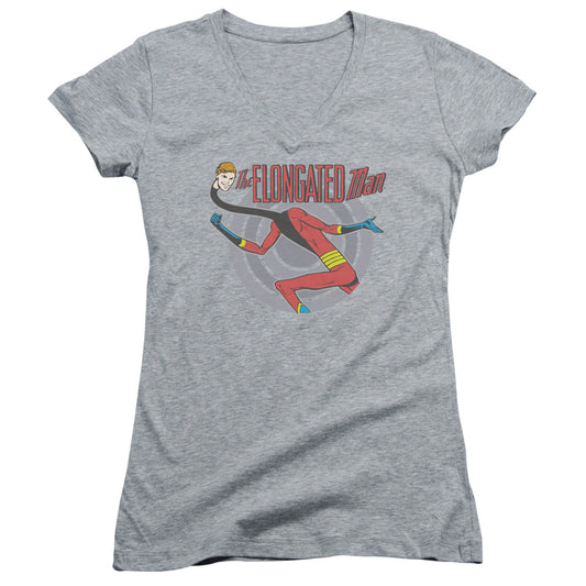 Dc - Elongated Man - Junior V-neck - Athletic Heather