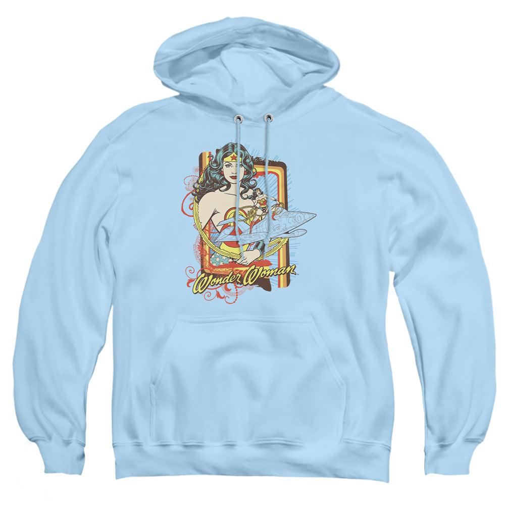 Dc - Invisible Jet - Adult Pull-over Hoodie - Light Blue