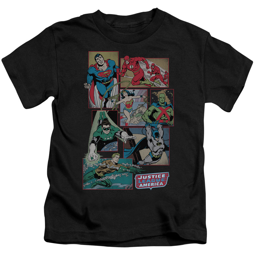 DC JUSTICE LEAGUE BOXES - S/S JUVENILE 18/1 - BLACK - T-Shirt