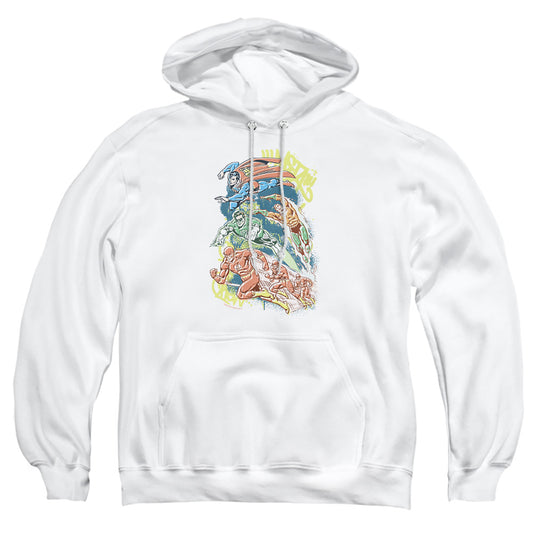 Dc - Halftone League - Adult Pull-over Hoodie - White