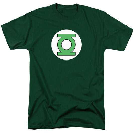 Dc - Green Lantern Logo - Short Sleeve Adult 18/1 - Hunter Green T-shirt