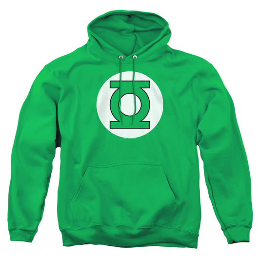 Dc - Green Lantern Logo - Adult Pull-over Hoodie - Kelly Green