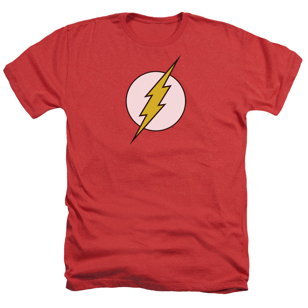 Dc Flash Flash Logo - Adult Heather - Red