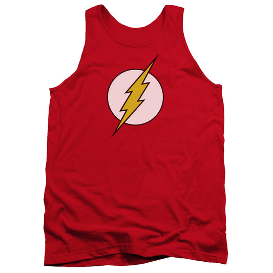 Dc Flash - Flash Logo - Adult Tank - Red